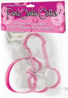 Pink Pecker Cookie Cutters - Hott Bachelorette Party Penis Cookie Cutter Mold 2 Pack